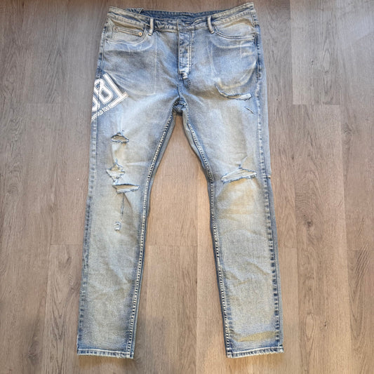 Ksubi World Tour Light wash Denim - Preloved