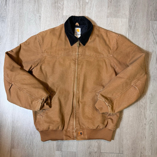 Vintage Carhartt J14 BRN Duck Jacket Men’s Large Distressed