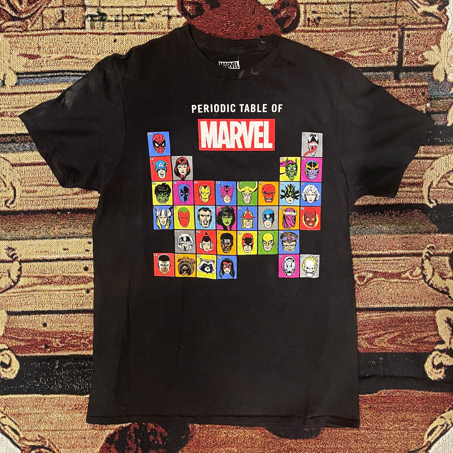 Vintage periodic table of marvel T-shirt