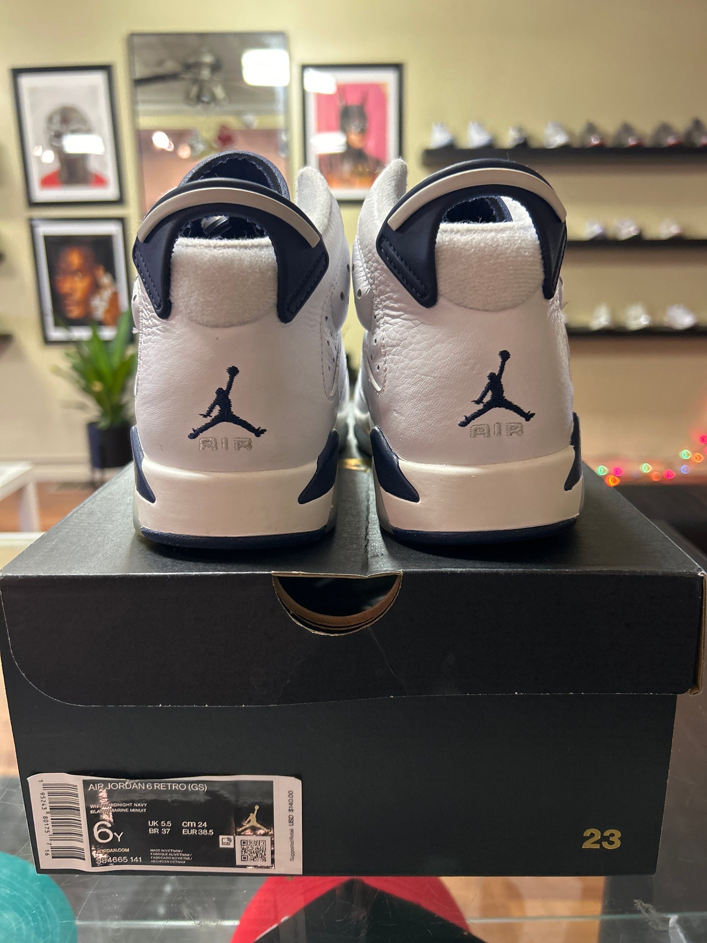 Jordan 6 Retro Midnight Navy (2022) (GS) - Preloved