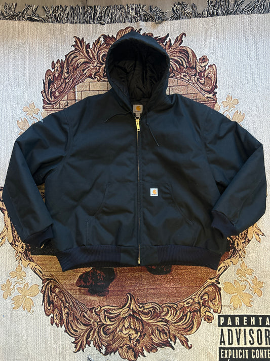 Vintage Carhartt extreme black hooded jacket