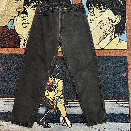Vintage Levi 550 Black relaxed Denim jeans
