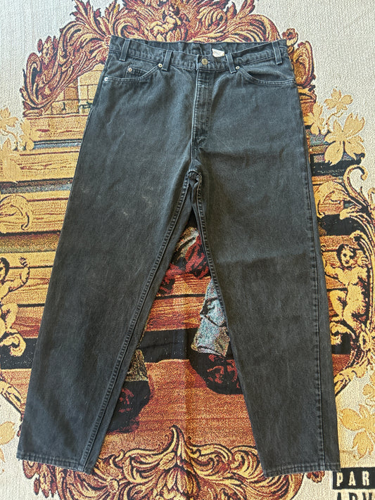 Vintage Black 550 Levi  (orange tag)