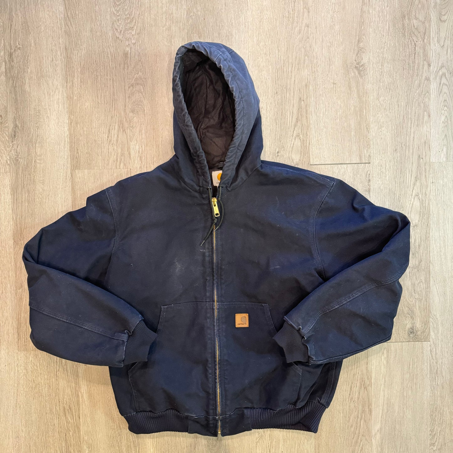 Navy Blue Carhartt work jacket