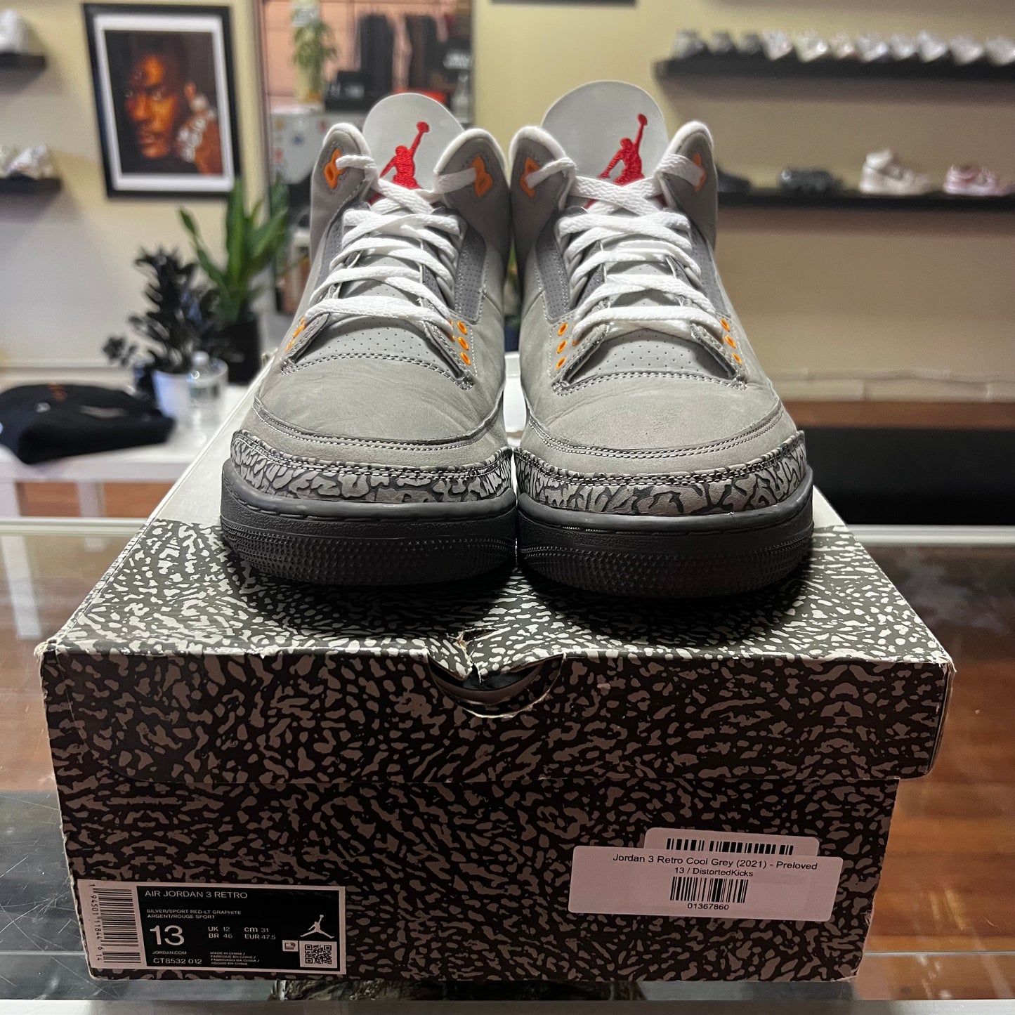 Jordan 3 Retro Cool Grey (2021) - Preloved