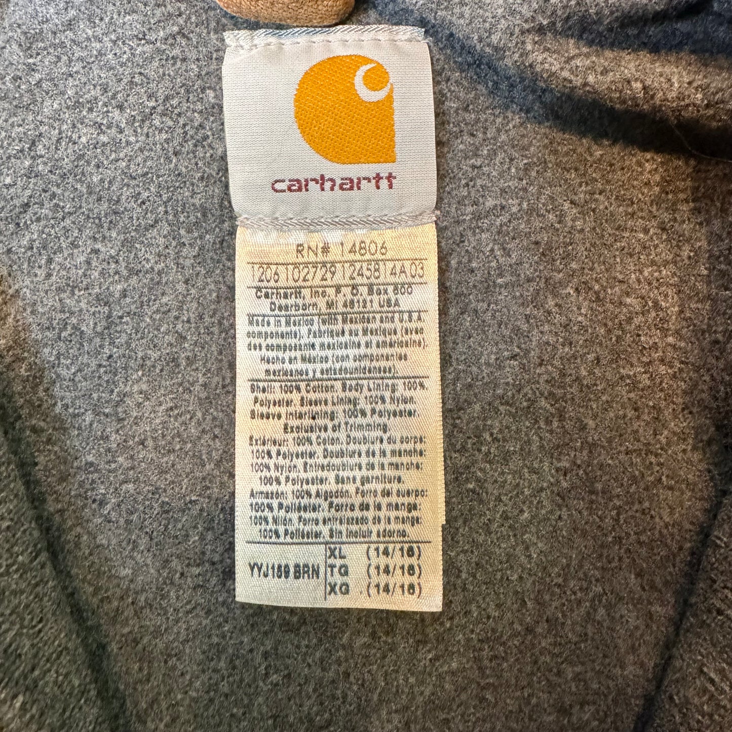 Kids Carhartt Tan Jacket