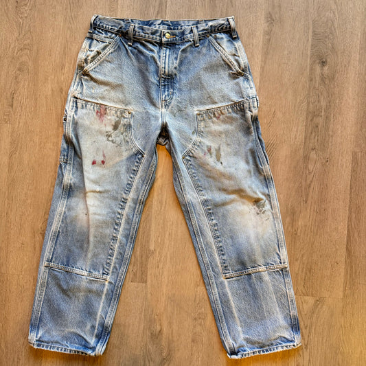 Vintage Carhartt Light Blue wash double knees