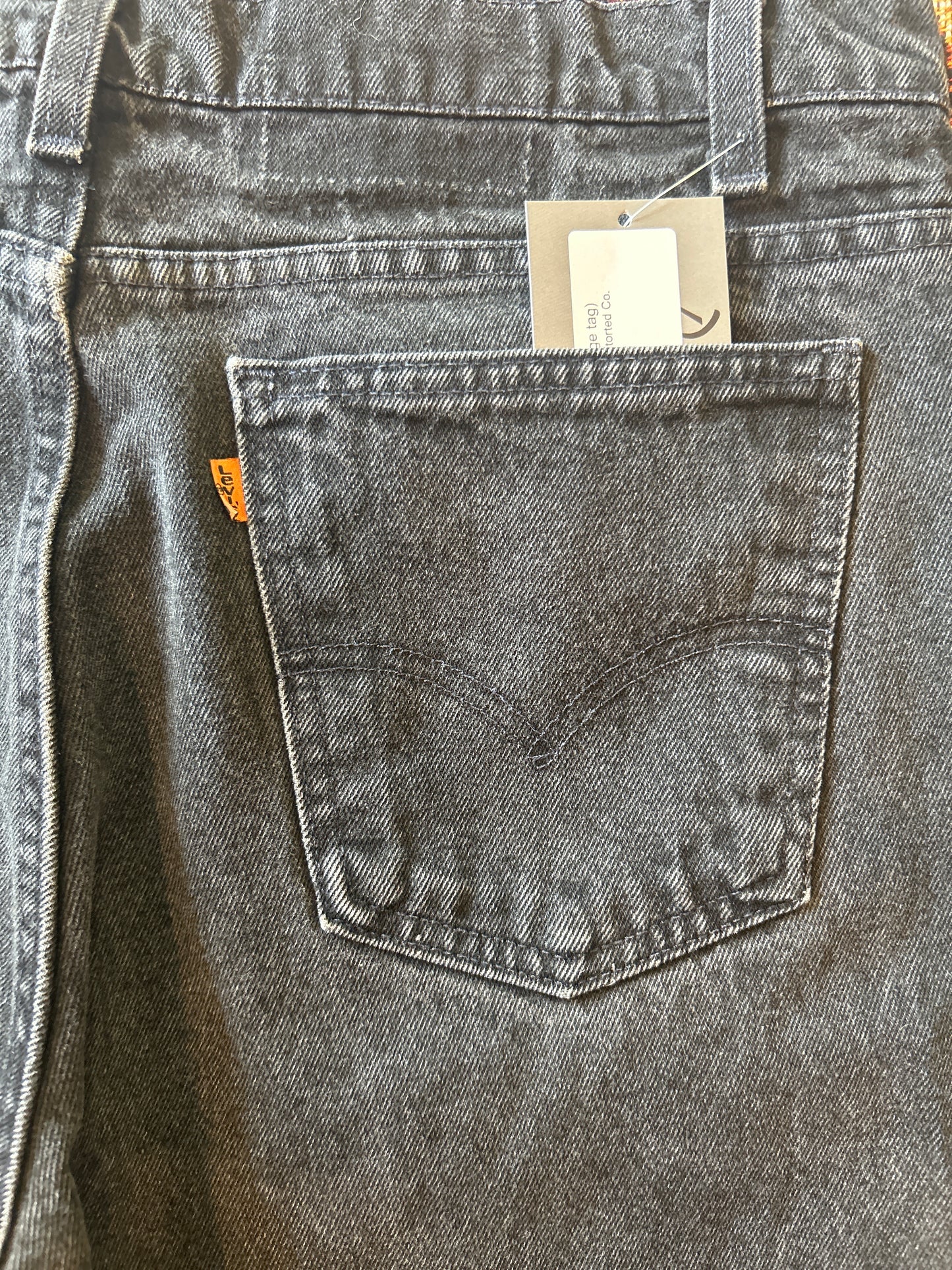 Vintage Black 550 Levi  (orange tag)