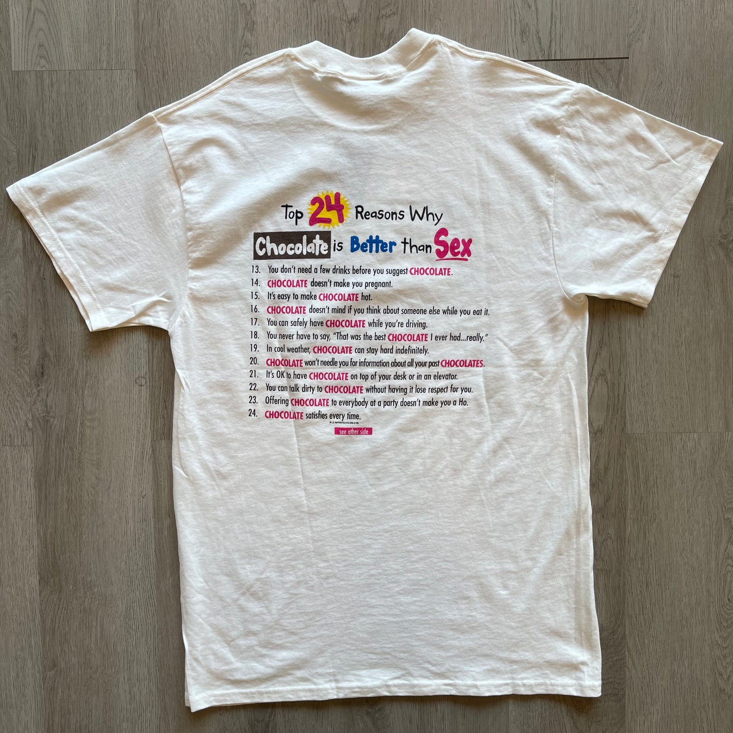 Top 24 Reasons Why Chocolate Is better than Sex Vintage t shirt