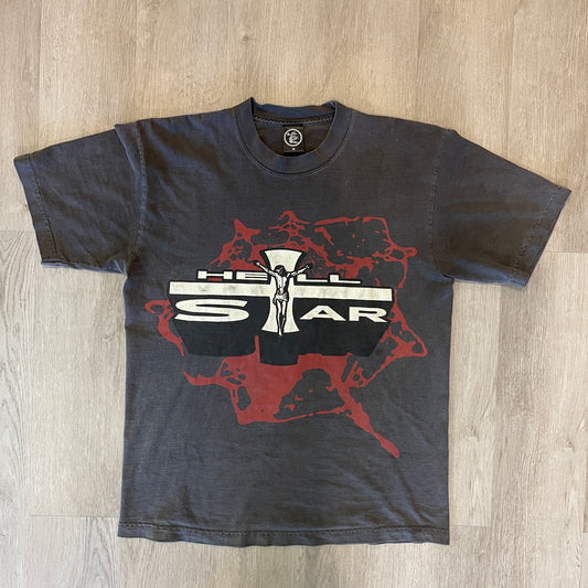 Hellstar Jesus Emblem T-shirt Black - Preowned