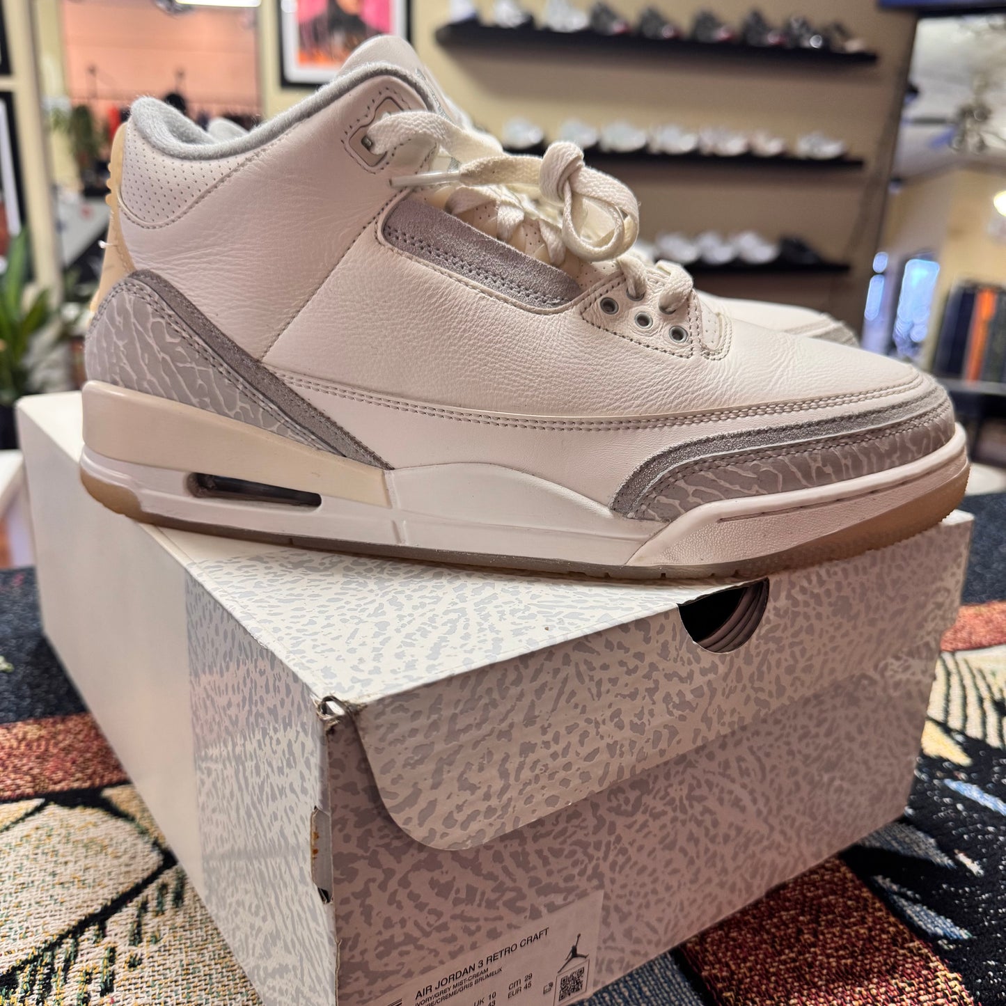 Jordan 3 Retro Craft Ivory - Preloved