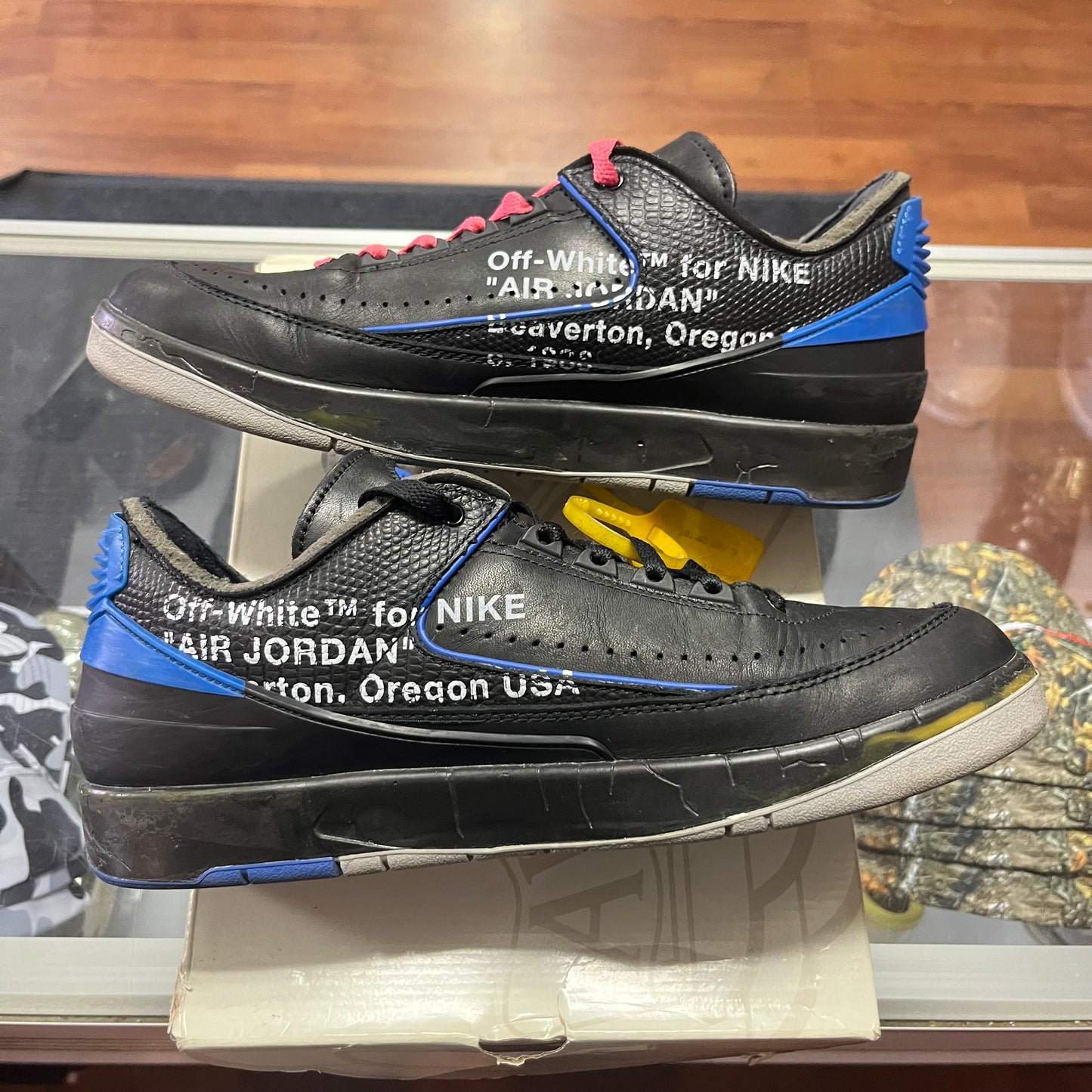 Jordan 2 Retro Low SP Off-White Black Blue - Preloved