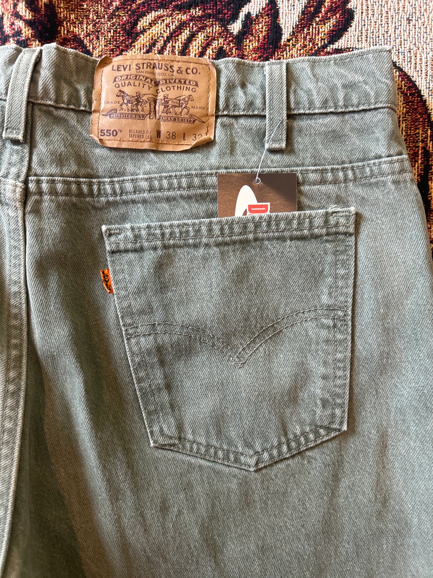 Green Washed 550 Levi