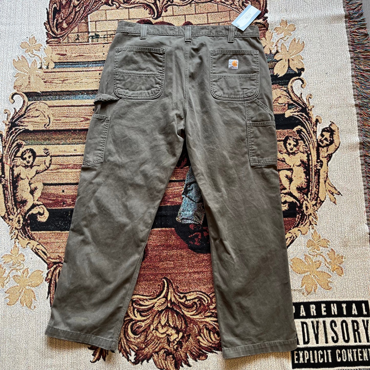 Vintage Washed Grey Carhartt Work Pants