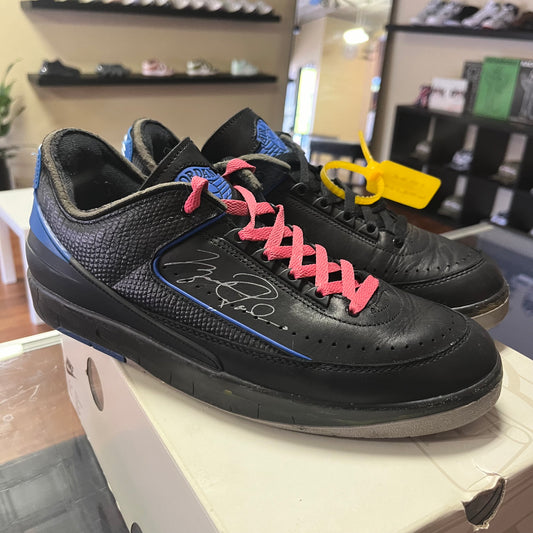 Jordan 2 Retro Low SP Off-White Black Blue - Preloved