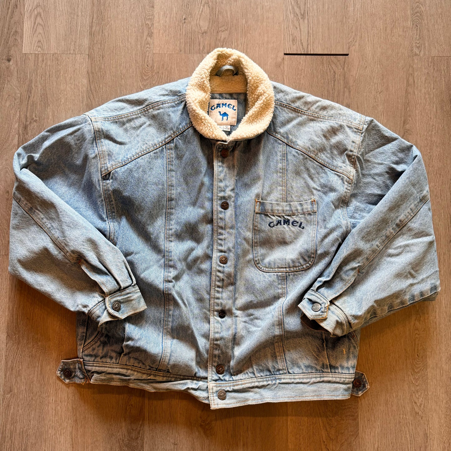 Camel Denim Jean Jacket