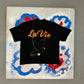 La Vie Dove Box T-Shirt Black/orange