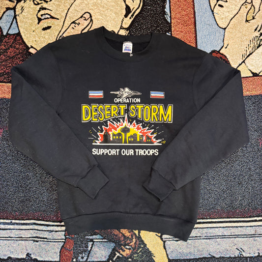 Vintage Desert Storm Support our Troops Pullover