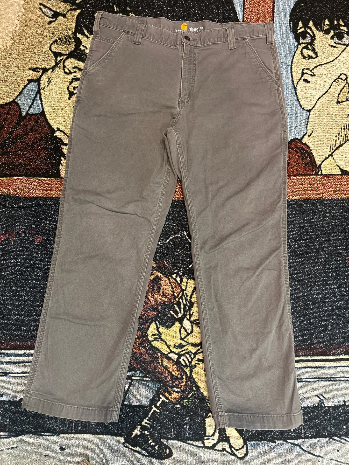 Vintage carhartt grey relaxed fit carpenter pants