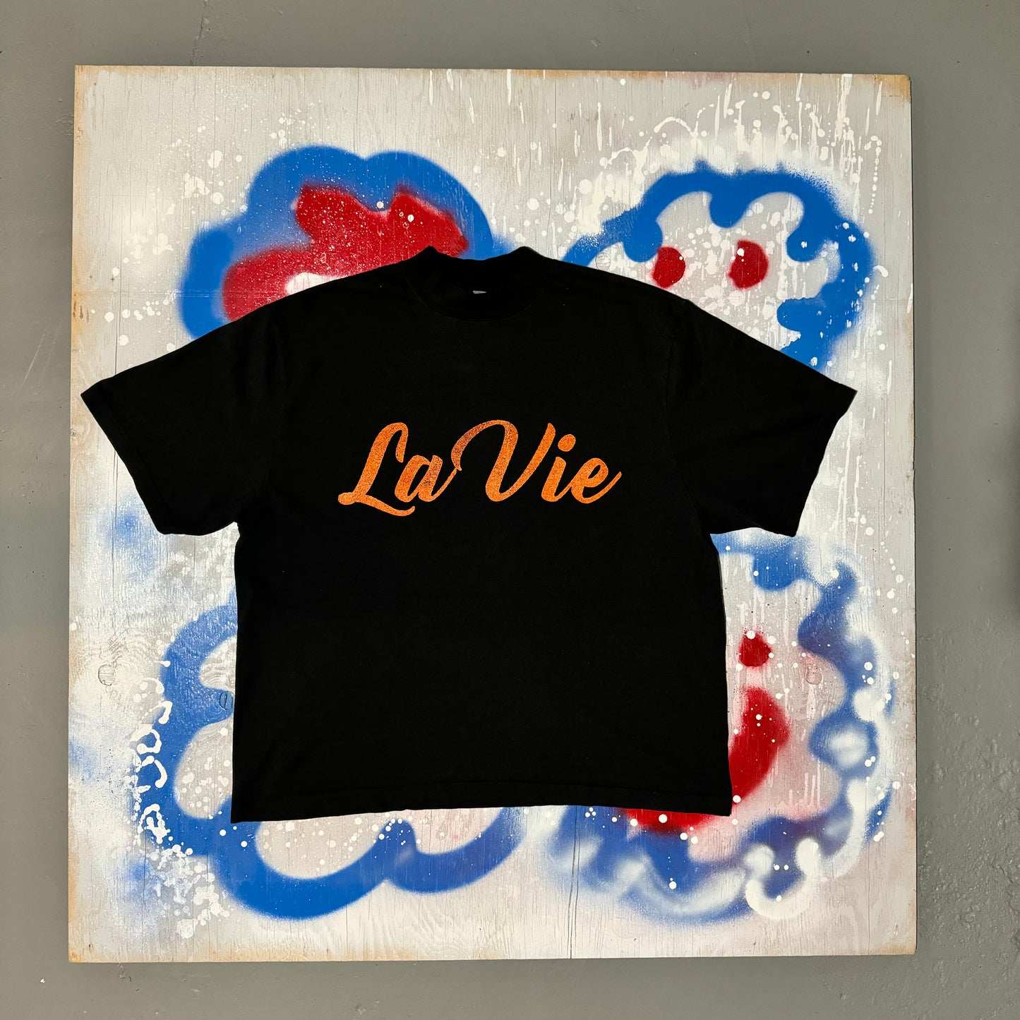 La Vie Dove Box T-Shirt Black/orange