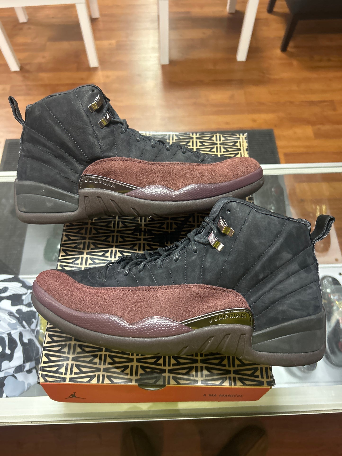 Jordan 12 Retro SP A Ma Maniére Black (Women's) - Preloved