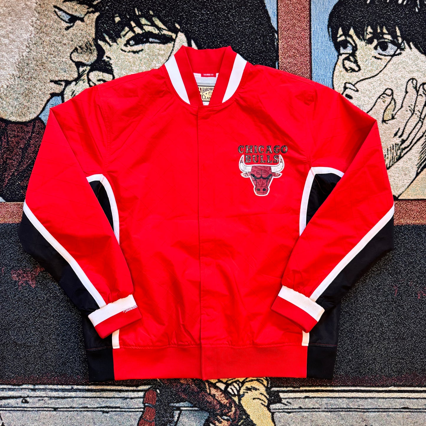 Men’s Red Chicago Bulls 1996/97 Authentic Full- Snap Warmup Jacket