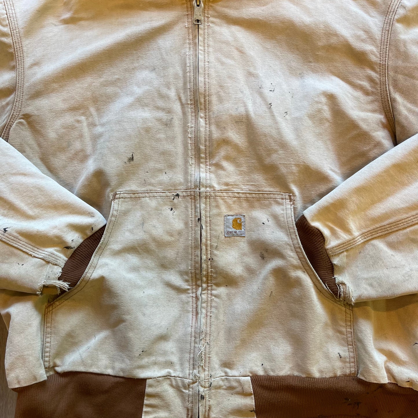 Vintage two Tone Carhartt Denim Jacket Size 2XL