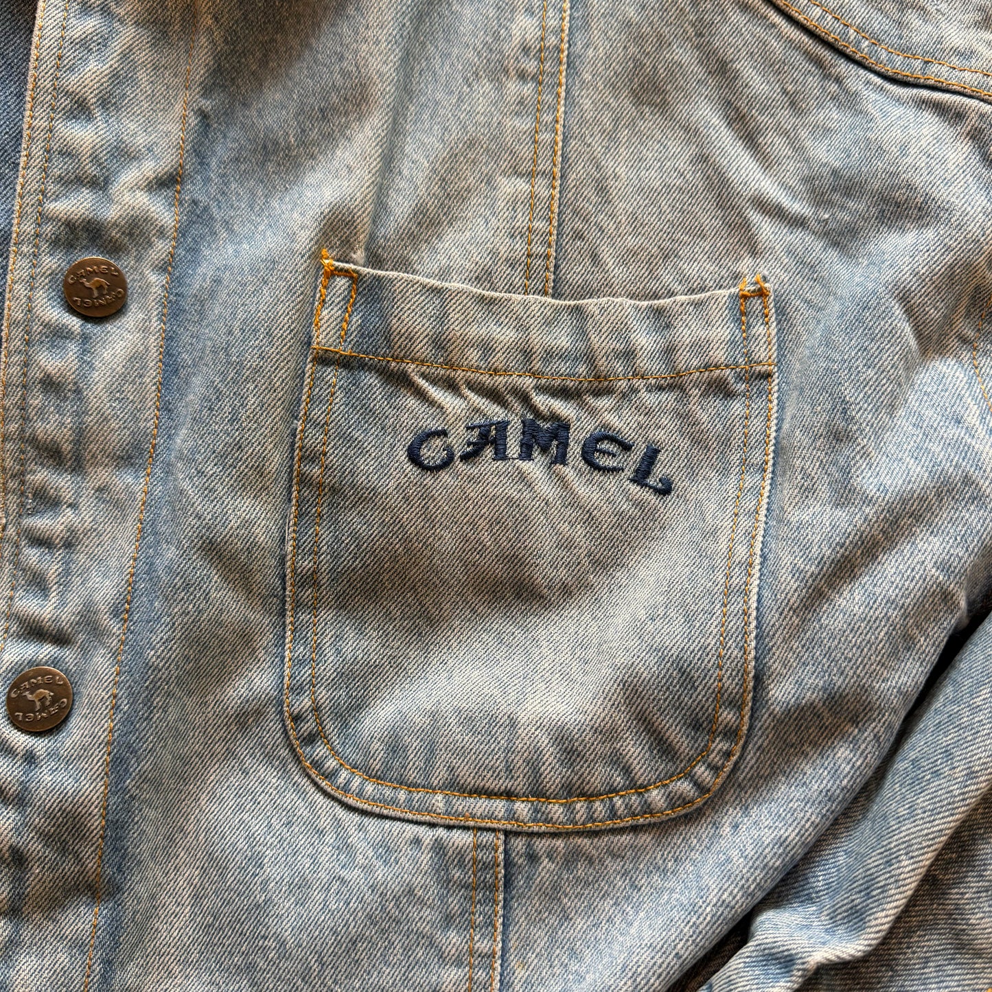 Camel Denim Jean Jacket