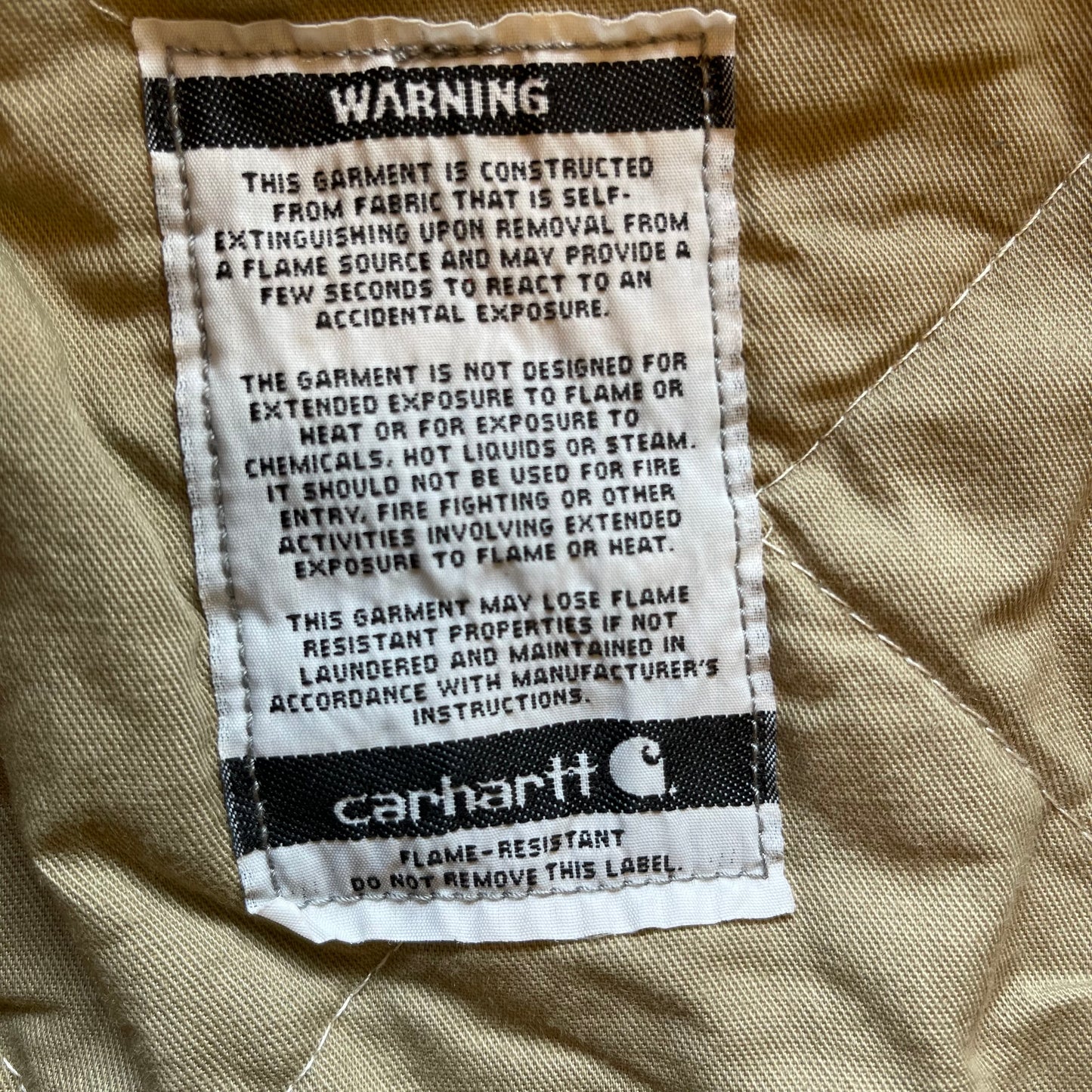 Flame resistant Carhartt Jacket