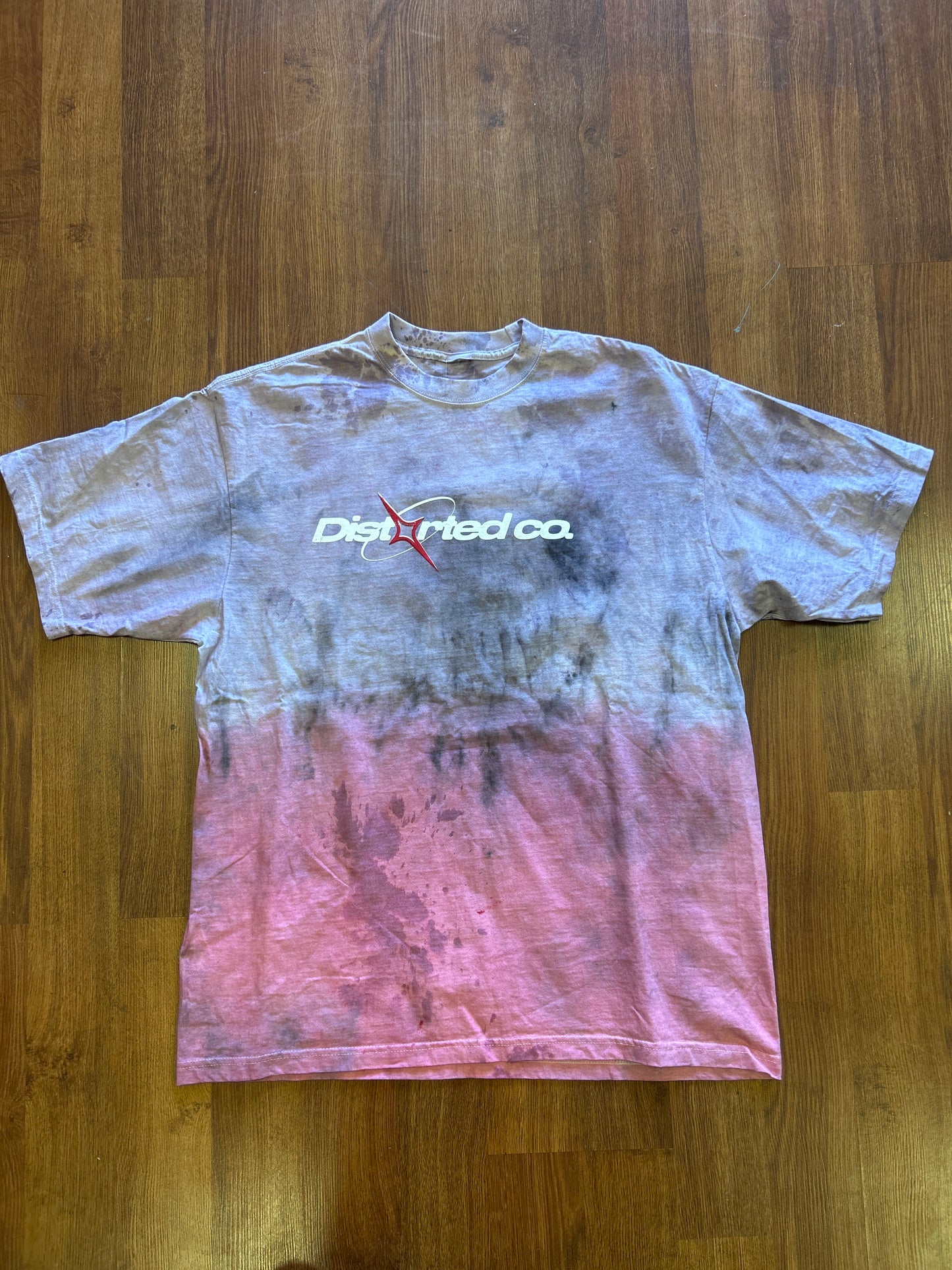 Distorted Co Purple tie dye T-shirt