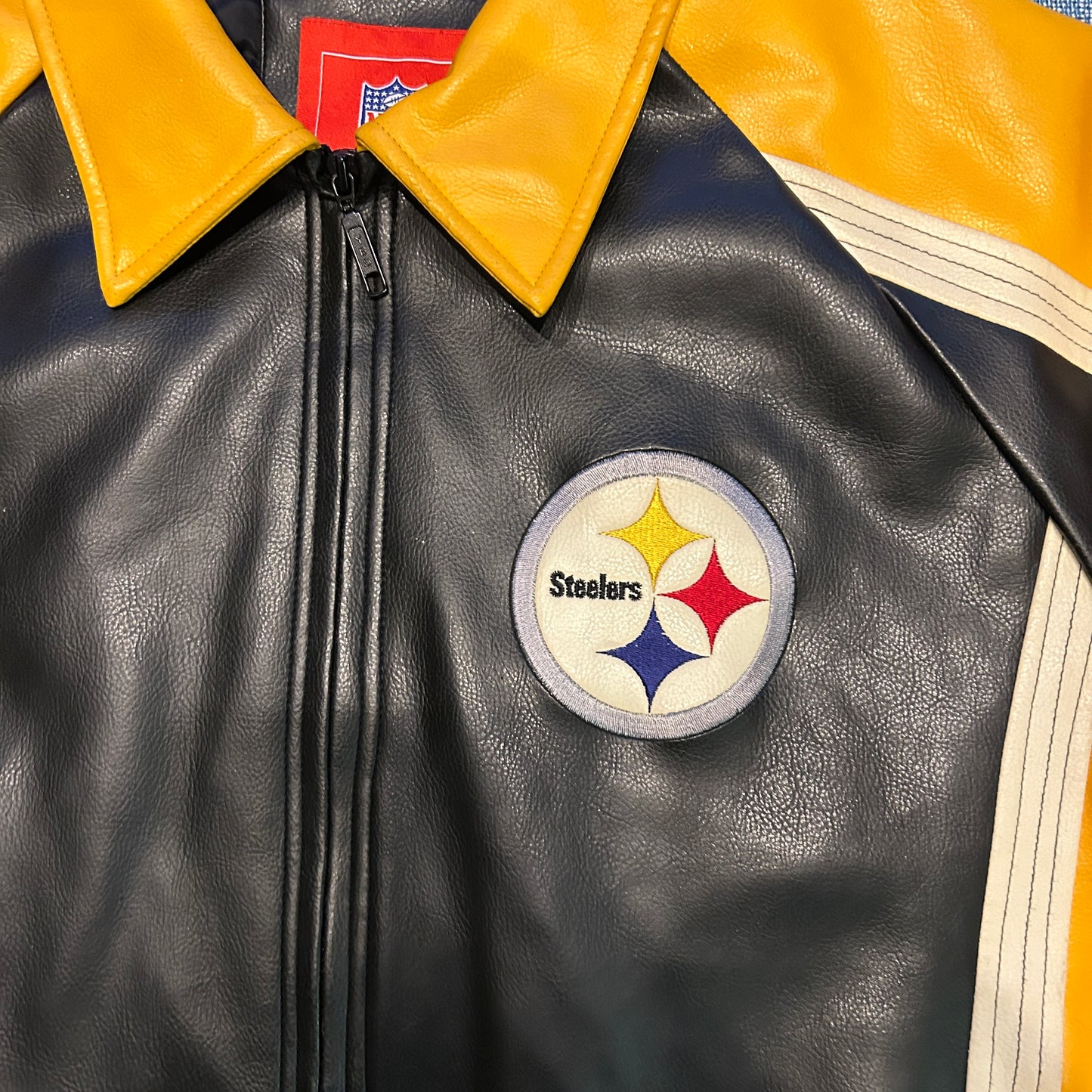 Vintage Pittsburgh steelers leather jacket