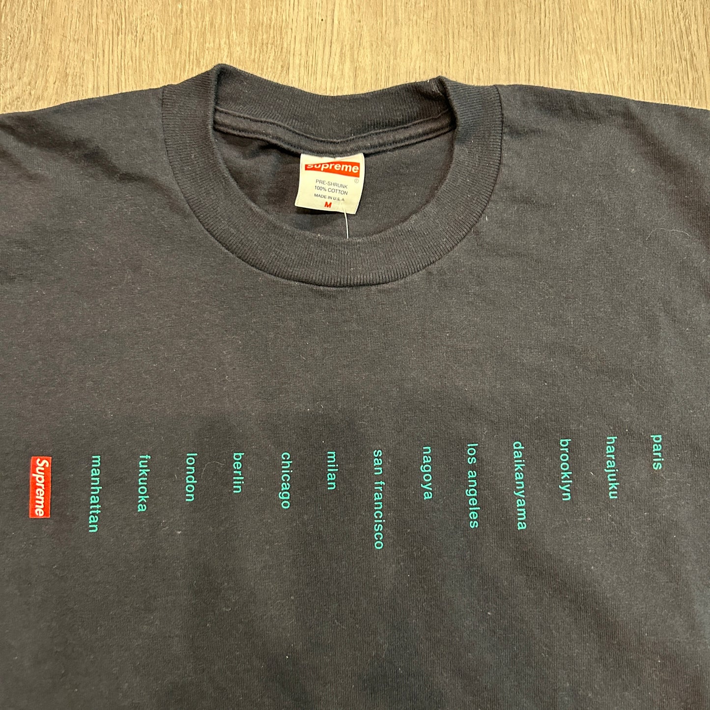 Supreme Location Tee Navy - Preowned