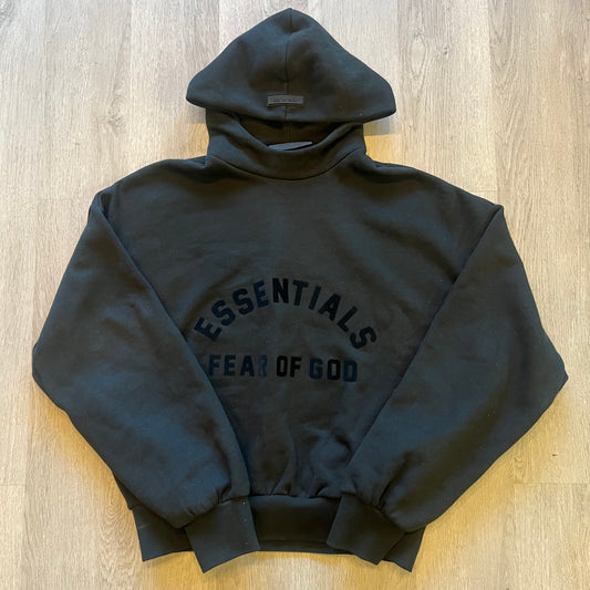 Fear of God Essentials Hoodie Jet Black - Preowned