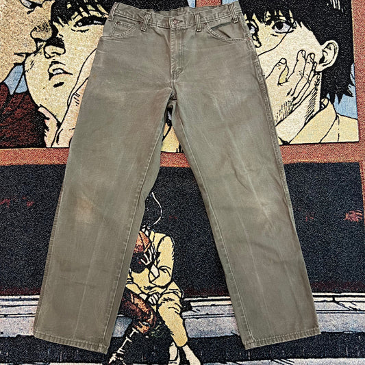 Vintage Dickies Washed Green Relaxed worker pant