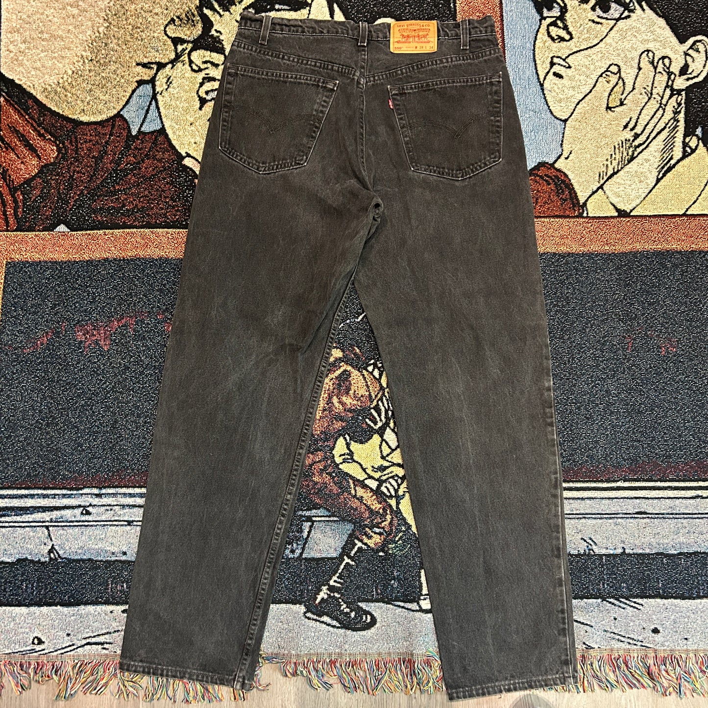 Vintage Levi jeans washed black