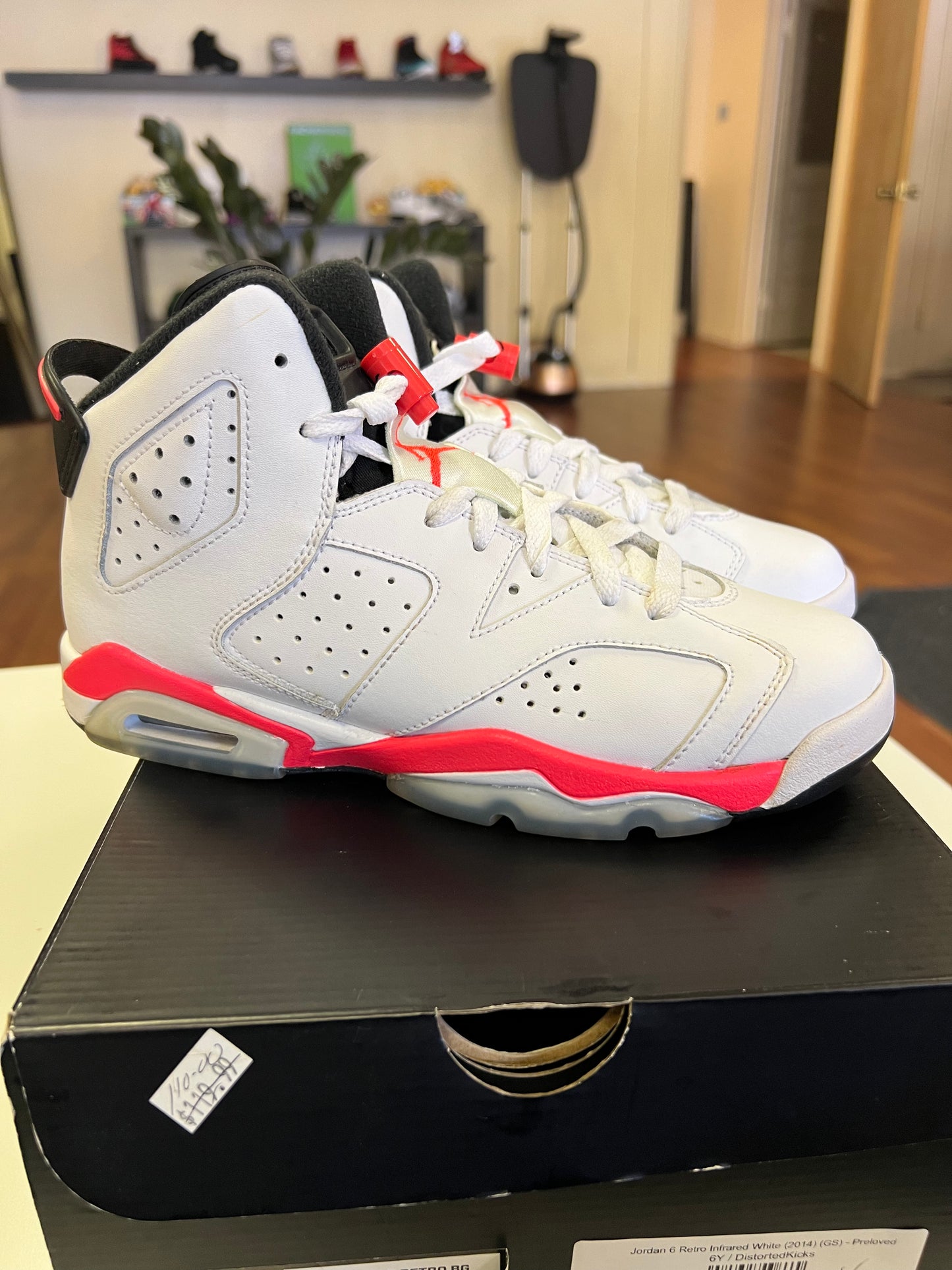 Jordan 6 Retro Infrared White (2014) (GS) - Preloved