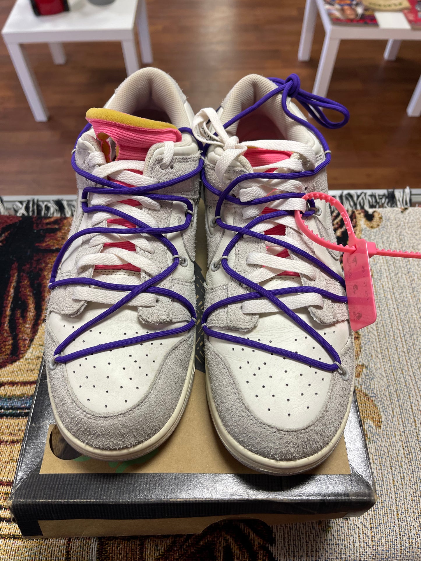Nike Dunk Low Off-White Lot 15 - Preloved