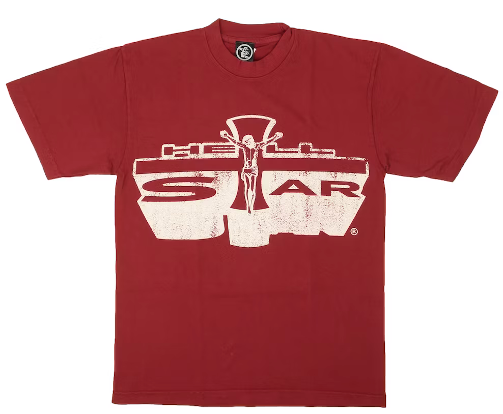 Hellstar Jesus Emblem T-shirt Red