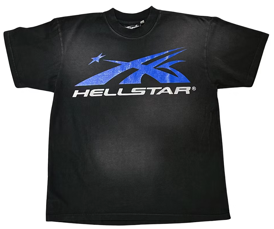 Hellstar Gel Sport Logo (Black/Blue) T-shirt Black/Blue