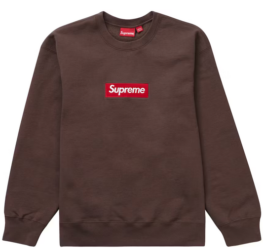 Supreme Box Logo Crewneck (FW22) Brown