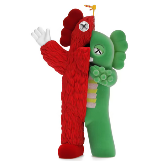 KAWS KACHAMUKKU Vinyl Figure Green/Red