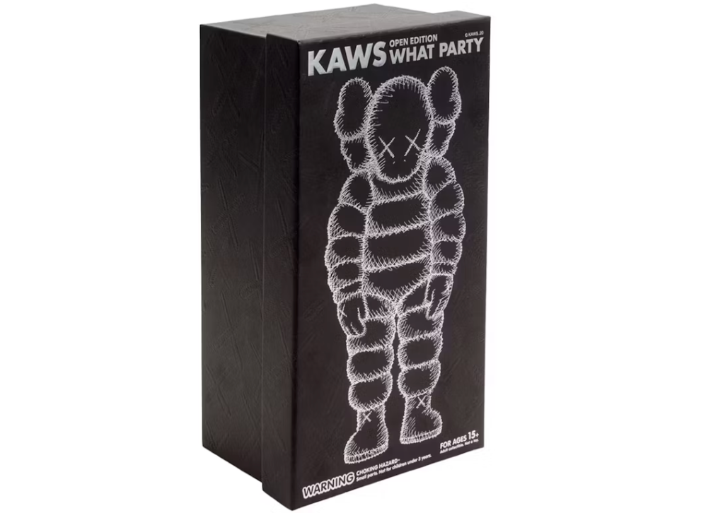 KAWS What Party Vinyl Figure Black