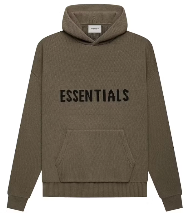 Fear of God Essentials Knit Pullover Hoodie Harvest