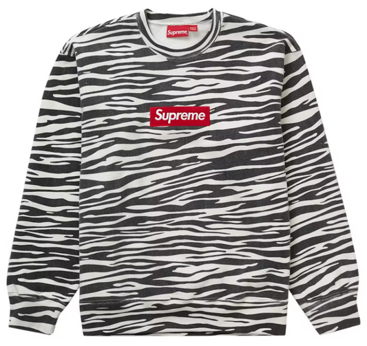 Supreme Box Logo Crewneck (FW22) Zebra