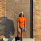 Distorted Kicks Classic T-Shirt (Orange/Blue)
