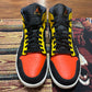 Jordan 1 Mid Black Amarillo Orange - Preloved