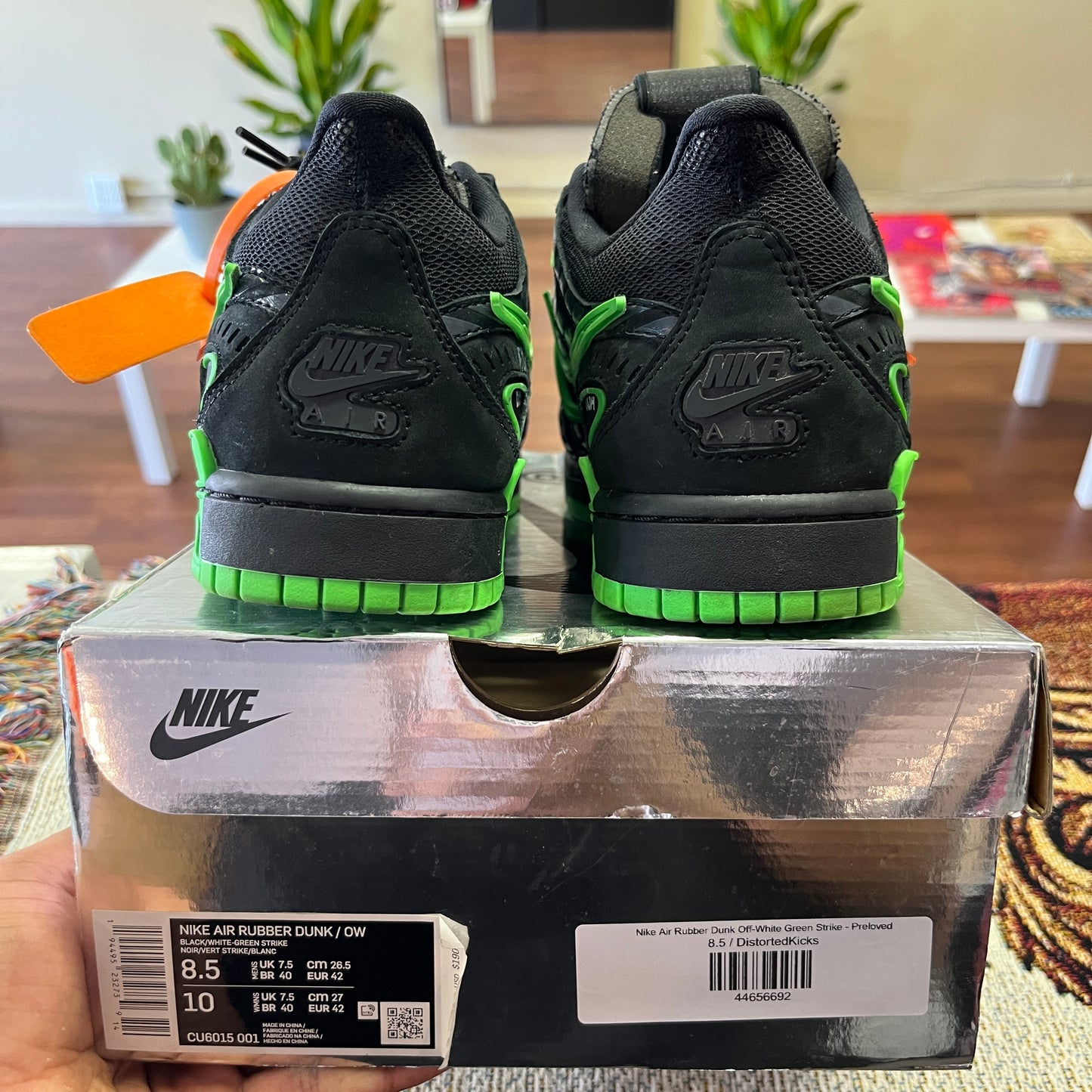 Nike Air Rubber Dunk Off-White Green Strike - Preloved