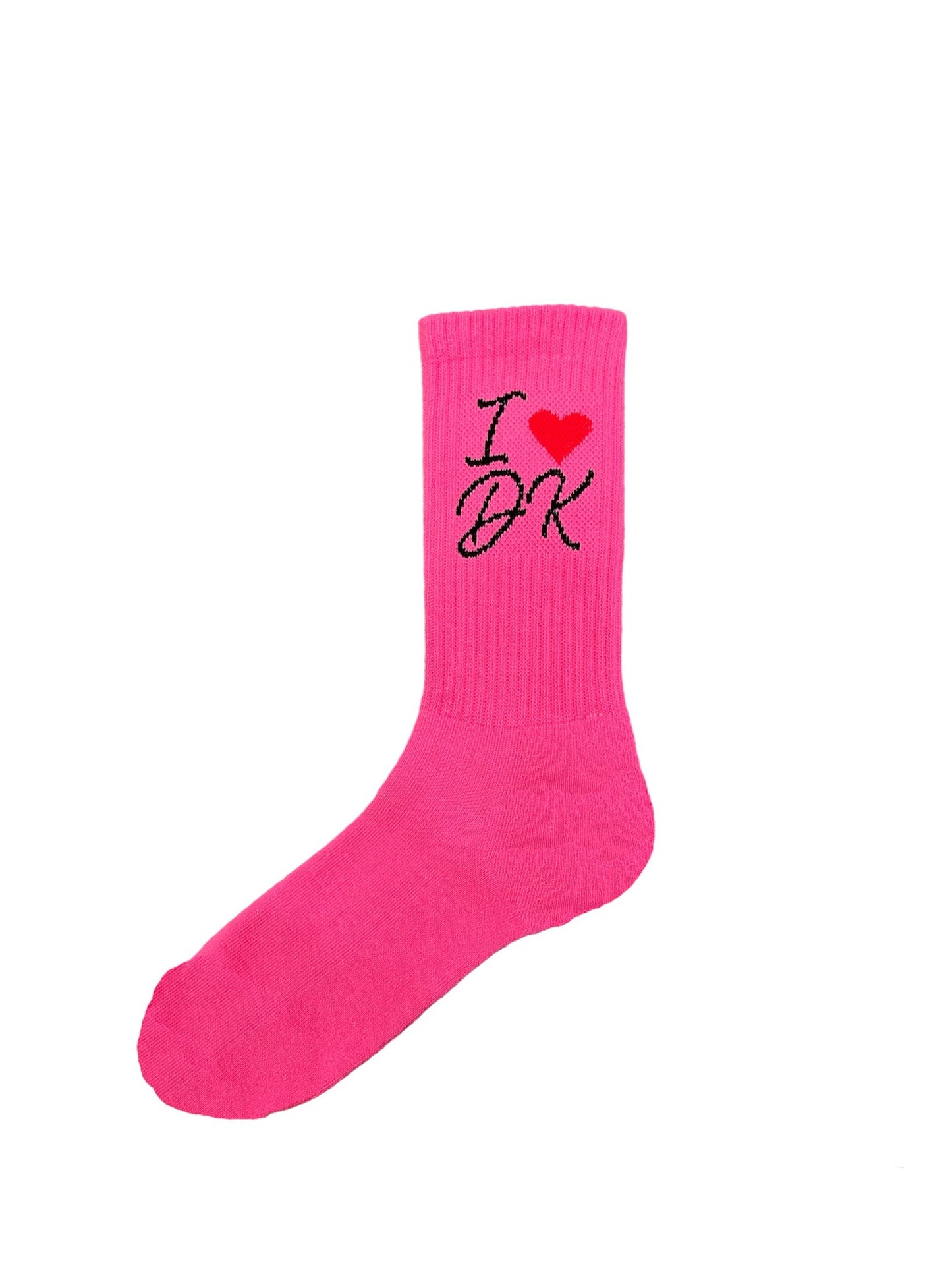 I ❤️ DK Socks (Pink)